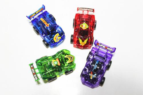 Colorful Transparent Baby Pull Back Car Toy Capsule Toy 3