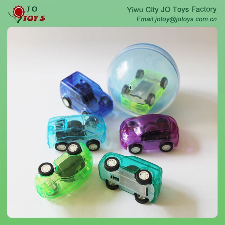Cheap Colorful 8 Design Transparent Small Plastic Toy Car Back 3