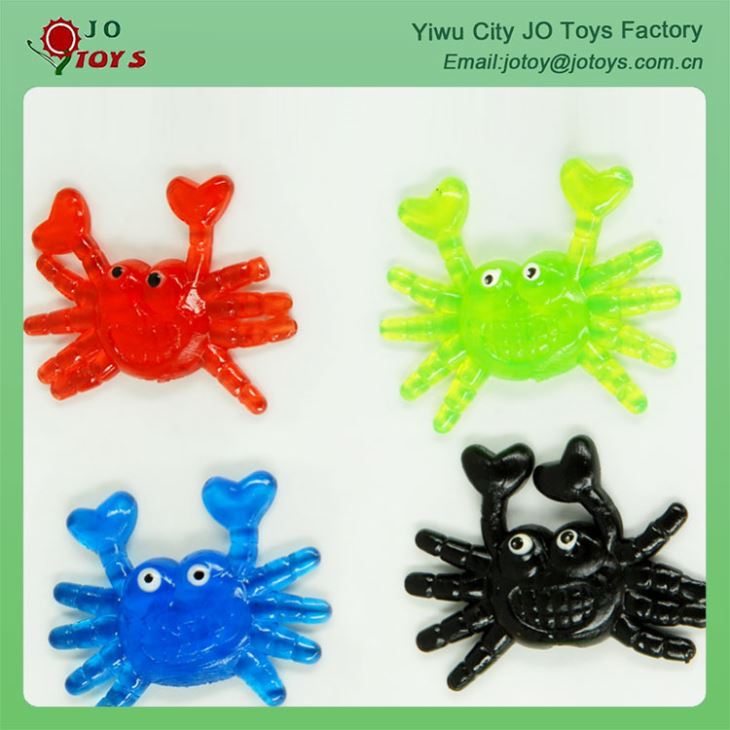 Wholesale Cheap children's Toys Mini Sticky Crab for capsule toy 3