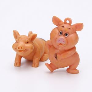 داغ فروش کارتون زیبا مینی پی وی سی پلاستیک خوک اسباب بازی کپسول