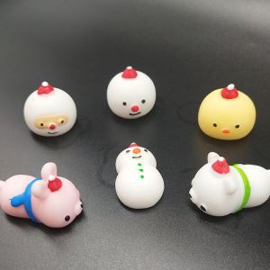 کریسمس اسباب بازی سری پیچ و تابدار Mochi بالا برای اسباب بازی کپسول 5 سانتی متر