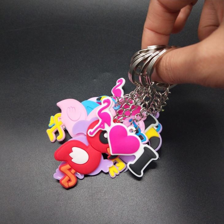 Flamingo Keychains Key Ring