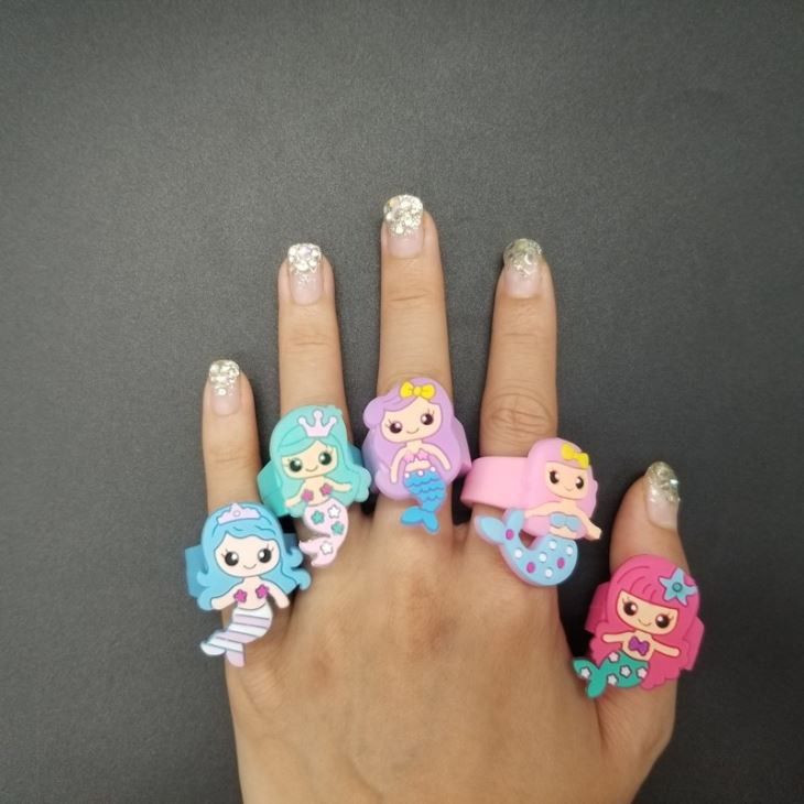 Mermaid PVC Finger Ring