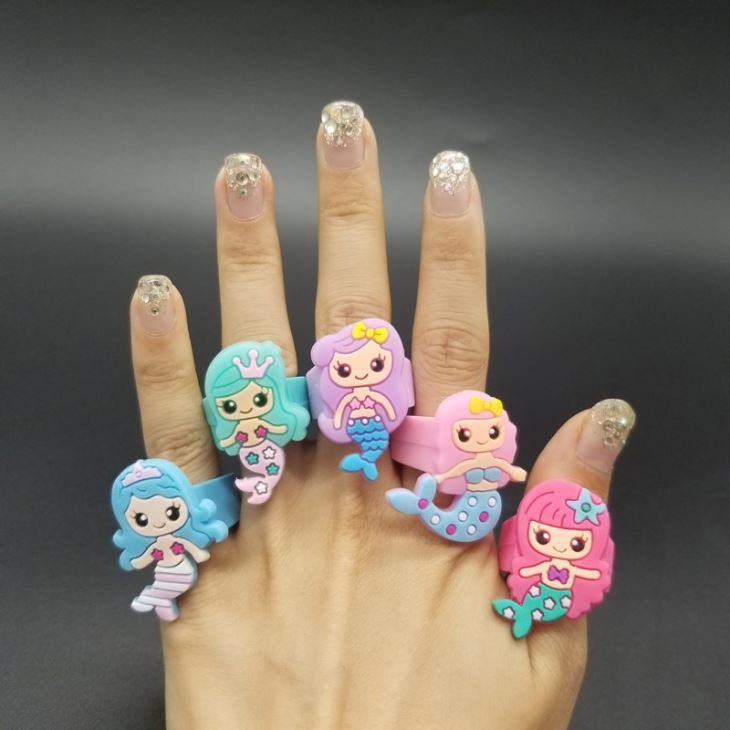 Mermaid PVC Finger Ring