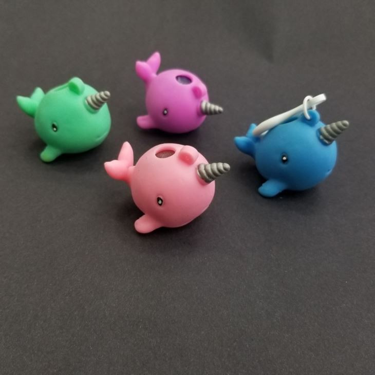 Narwhal Shape Mesh Squeeze Ball