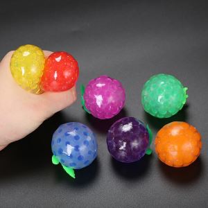 Squishy Squeeze Stress Fruit Beads Ball
