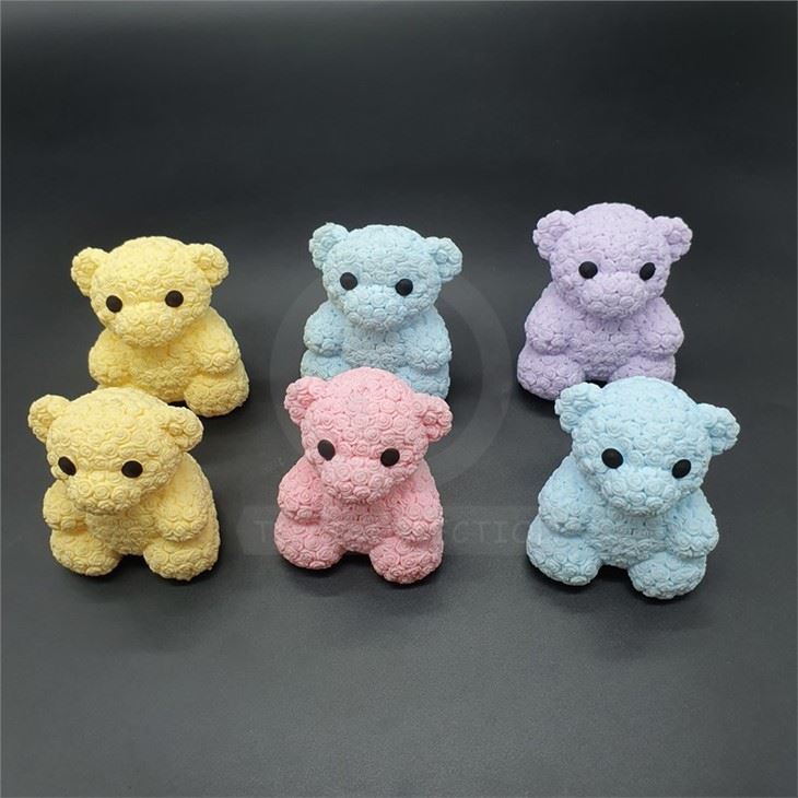 TPR Soft Rose Bear Stretchy Toys Children Gift