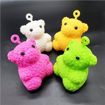 TPR Squeeze Rose Bear