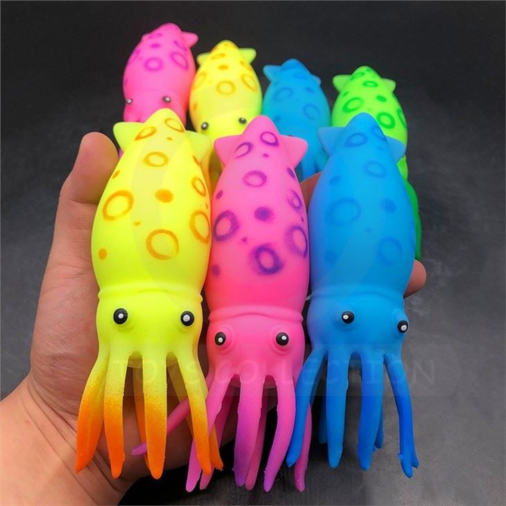 Squeeze Squid Toy