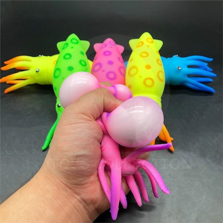 Squeeze Squid Toy