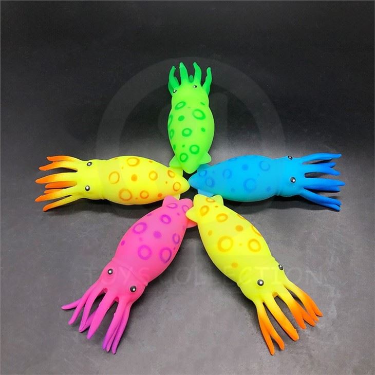 Squeeze Squid Toy